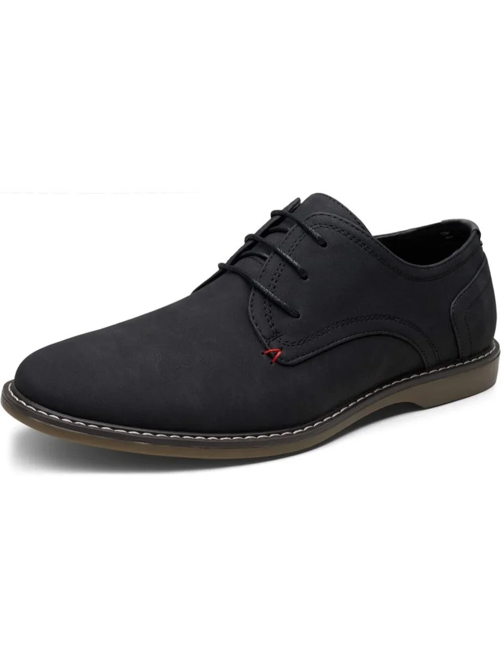 Men's Suede Black Breathable Upper Lace Up Retro Business Classic Oxford Shoes
